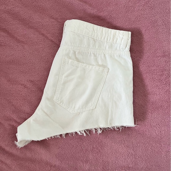 Garage Festival Woman’s White Denim Shorts - Picture 5 of 7